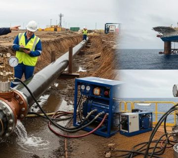 نظارت بر تست های هیدرواستاتیک و پنوماتیکHydrostatic and pneumatic testing 360x320